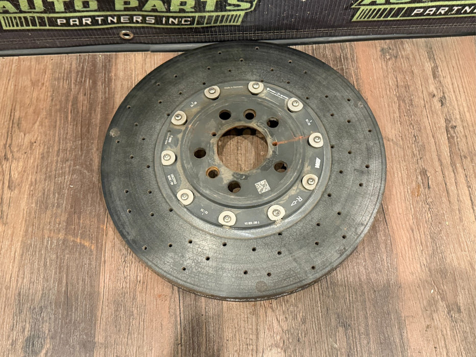 *MINT* 2021 BMW M8 M5 CARBON CERAMIC BREMBO ROTOR REAR RIGHT OEM 5K MILES 2022