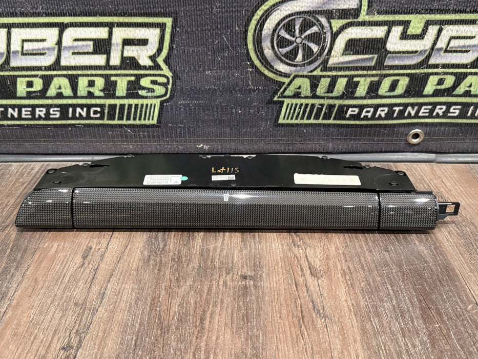 2014 PORSCHE 911 TURBO S 991 FRONT RIGHT DASH CARBON FIBER DUAL CUP HOLDER OEM