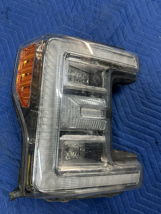 2017-2019 FORD F350 F450 DRIVER LEFT LED HEADLIGHT OEM (READ) BROKEN TABS/SCUFFS