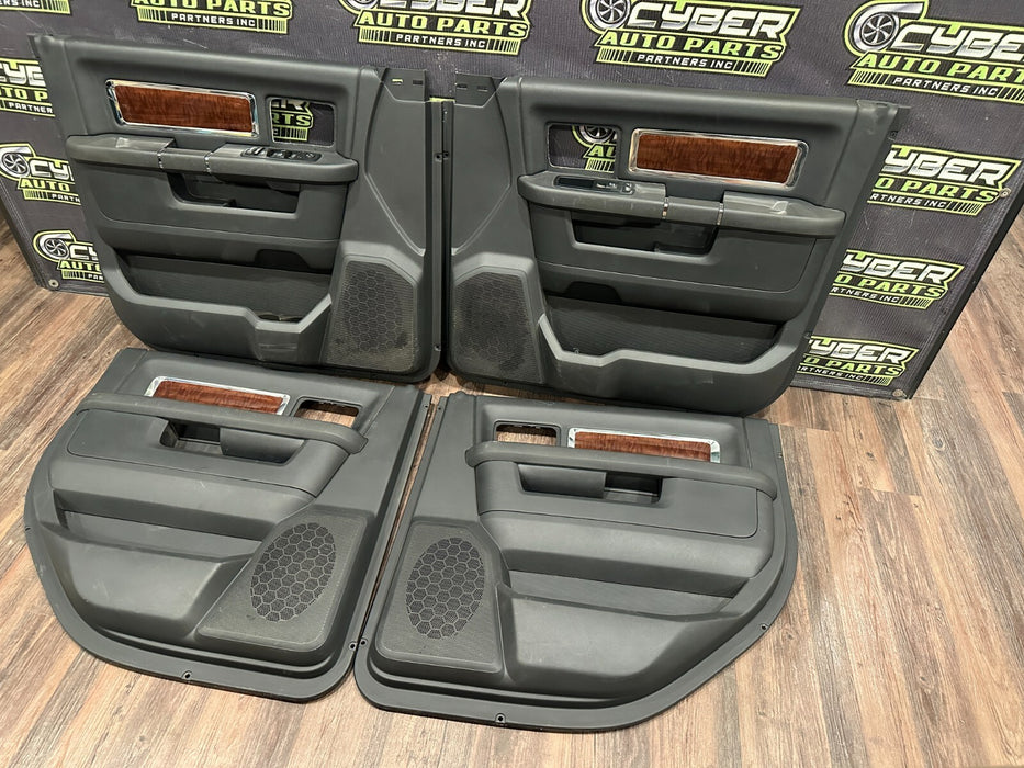 2012 DODGE RAM 3500 MEGA CAB FRONT REAR LEFT RIGHT DOOR PANEL SET OF 4 ~READ~