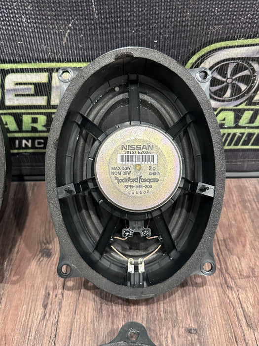 2017 NISSAN TITAN XD RESERVE ROCKFORD FRONT REAR DOOR SPEAKER SET OEM