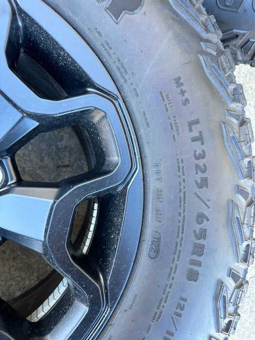 DODGE RAM GOODYEAR WRANGLER WHEELS TIRES RIMS 325/65 R18