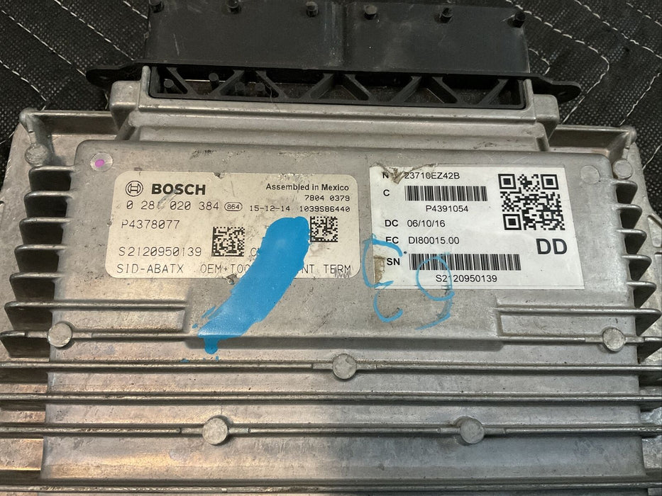 2016 NISSAN TITAN XD 5.0 CUMMINS ECM ECU PCM CONTROL BOSCH 0281020384