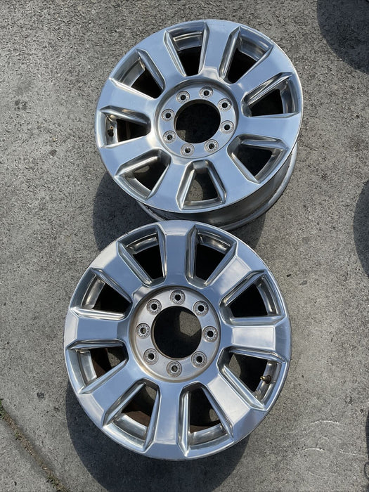 2017-2022 FORD F250 F350 F450 PLATINUM OEM WHEEL RIM PAIR (2) 20X8~MINOR SCUFFS~