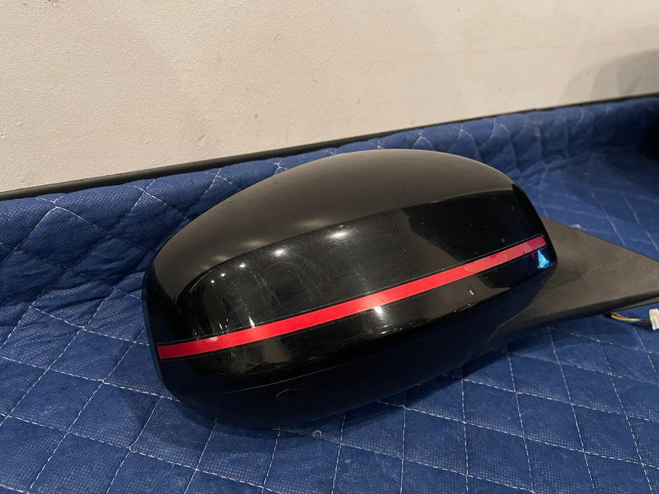 2015 NISSAN 370Z NISMO FRONT RIGHT DOOR MIRROR ACCENT STRIPE OEM L 77 *FADING*