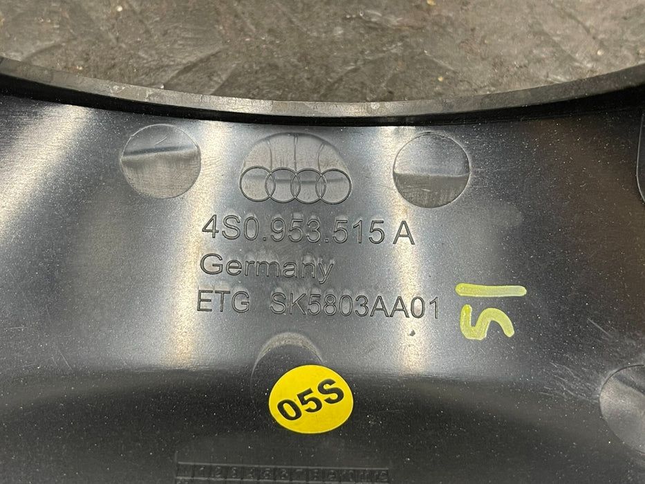 2017 AUDI R8 UPPER STEERING COLUMN COVER OEM 4S0 953 515 A
