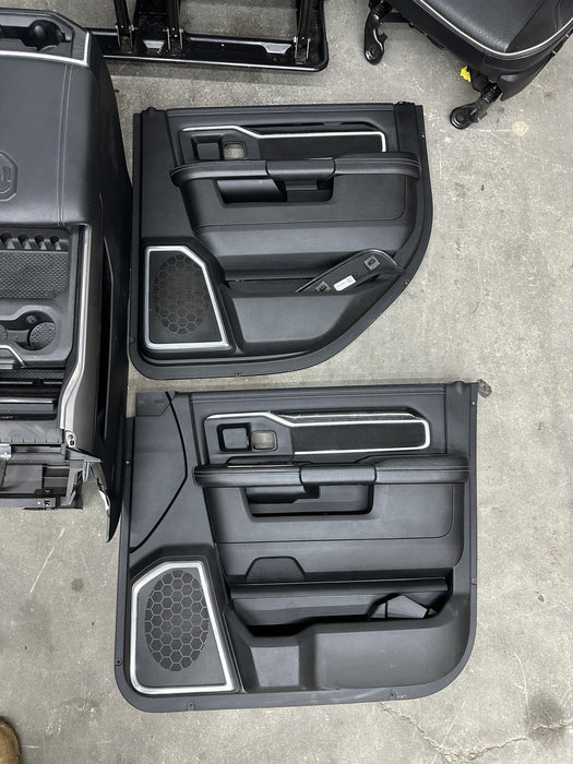 2021 RAM 2500 LARAMIE MEGA CAB INTERIOR FRONT REAT SEATS CENTER CONSOLE PANELS