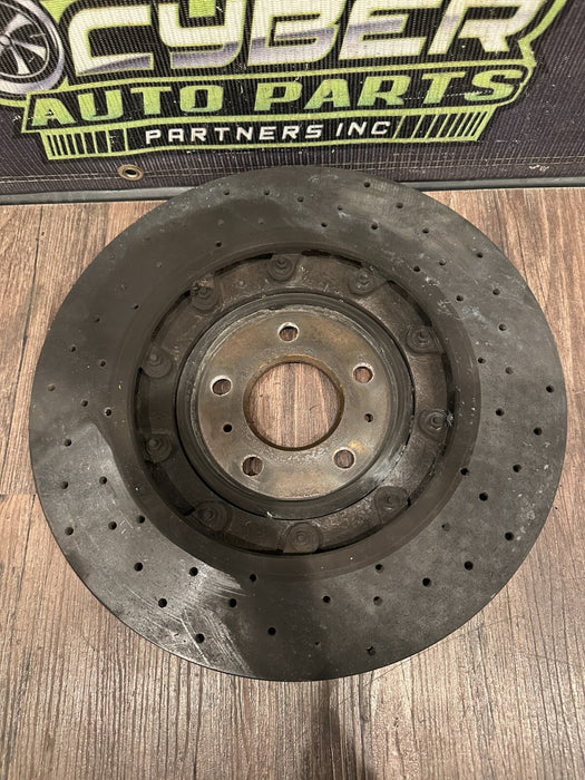 2021 AUDI R8 REAR PASSENGER RIGHT CARBON CERAMIC BRAKE ROTOR OEM 4S0.615.602.A