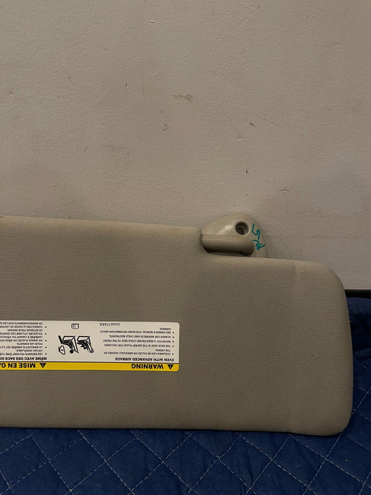 2017 DODGE RAM 2500 GRAY FRONT DRIVER LEFT SUN VISOR OEM *BENT CORNER* PIC #4