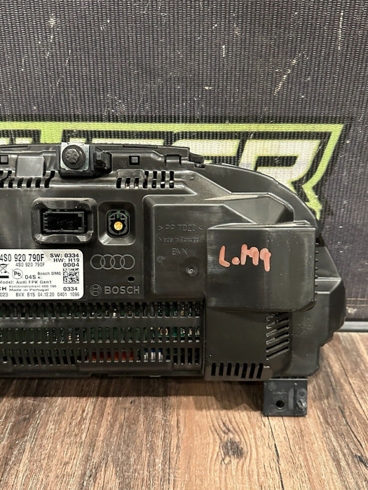 2021 AUDI R8 INSTRUMENT GAUGE CLUSTER SPEEDOMETER OEM *WATER DAMAGE* 14K MILES