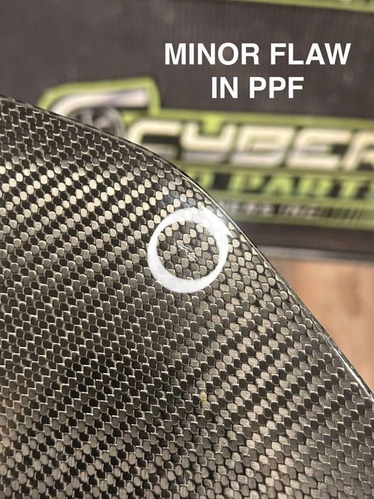 2021 AUDI R8 UPPER DRIVER LEFT CARBON FIBER TRIM OEM *MINOR PPF FLAW*