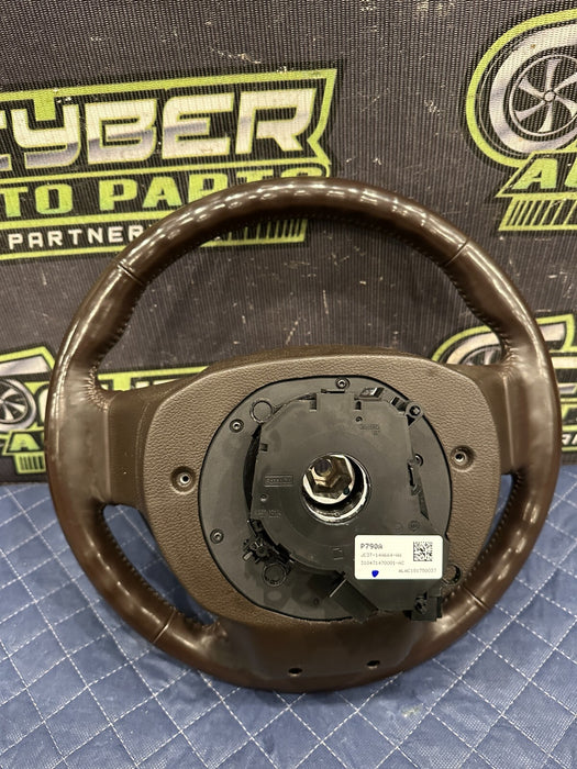 2019 FORD F250 F350 F450 BROWN LEATHER STEERING WHEEL ADAPTIVE CRUISE OEM ~WEAR~