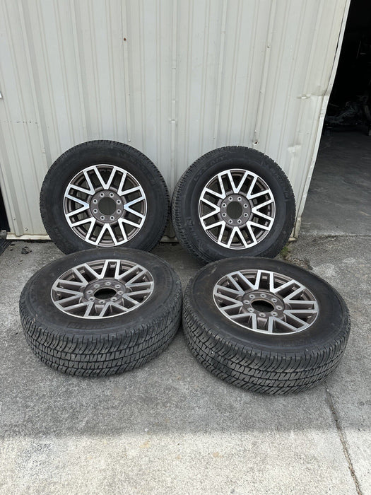 2019 FORD F250 F350 LARIAT WHEELS TIRES 20" 8X170 MICHELIN TIRES ~CURBRASH~