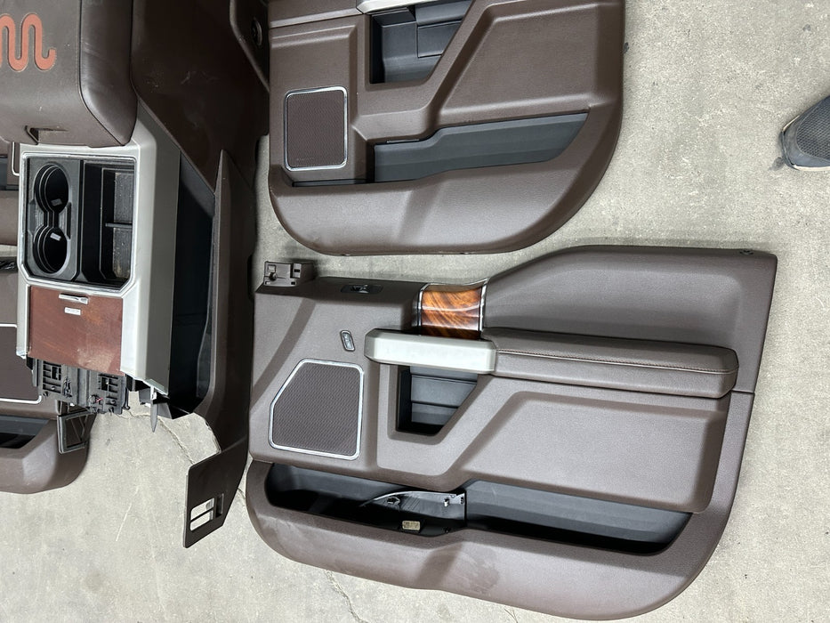 2017-2019 FORD F250 F350 F450 KING RANCH INTERIOR SET OEM *READ DESCRIPTION*