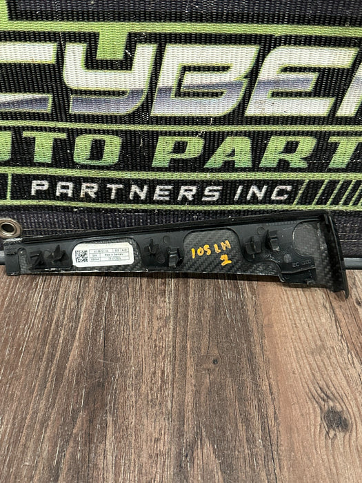 2021 AUDI R8 DASHBOARD LEFT CARBON FIBER TRIM OEM 4S1857211 D *HEAT FLAWS 2-3*