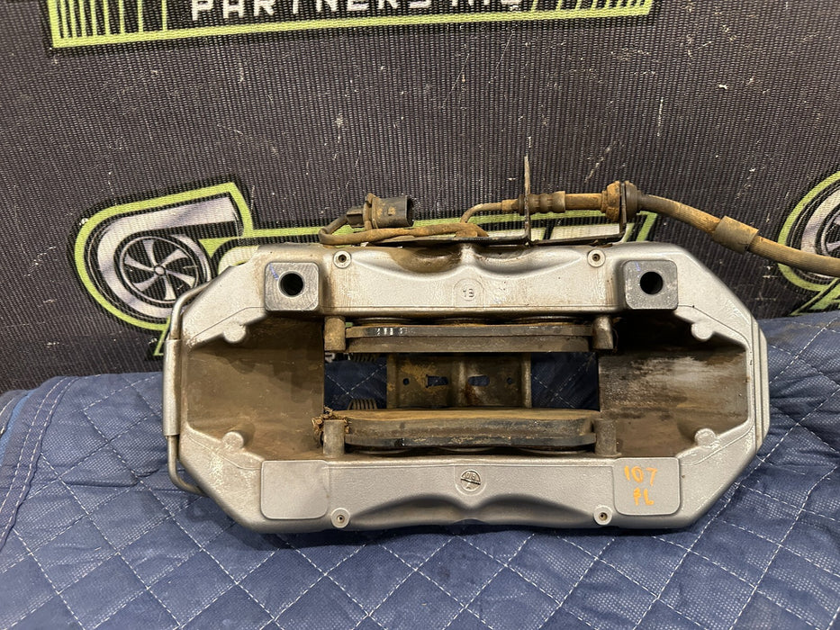 2014 AUDI R8 BREMBO FRONT LEFT CARBON CERAMIC BRAKE CALIPER OEM *READ*