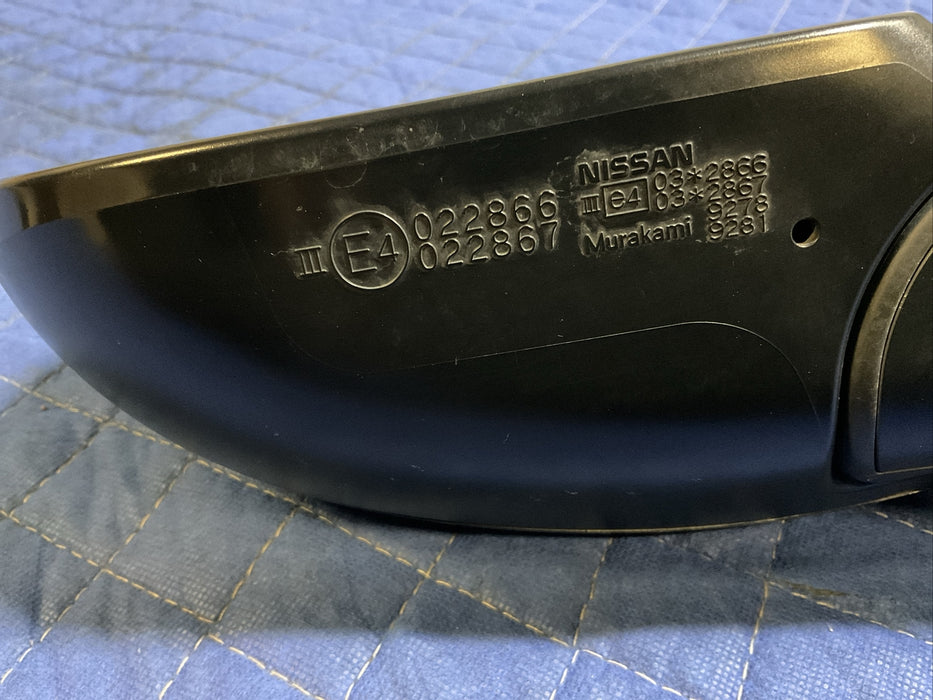 2019 NISSAN 370Z LEFT DRIVER SIDE DOOR MIRROR OEM 2009-2020