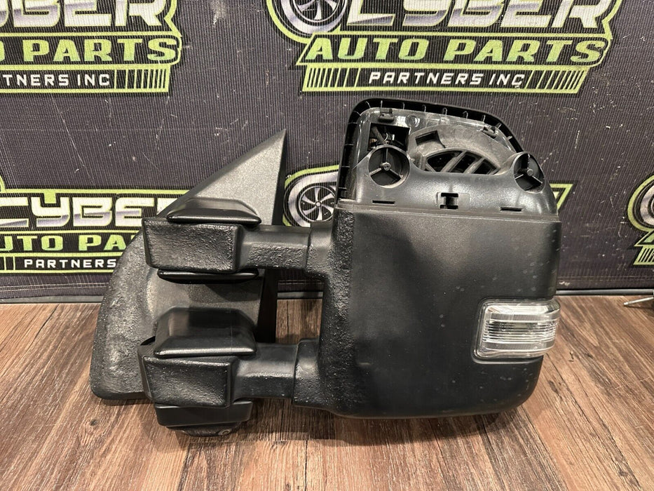 2017-19 FORD F250 F350 F450 LEFT TOW MIRROR W CAMERA OEM *BURN DAMAGE/SCUFFS*