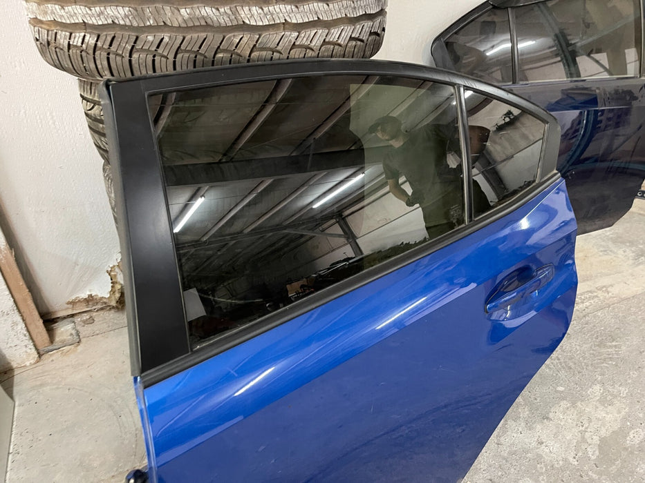 2015-2020 SUBARU WRX STI REAR LEFT DRIVER DOOR SHEEL OEM WORLD RALLY BLUE