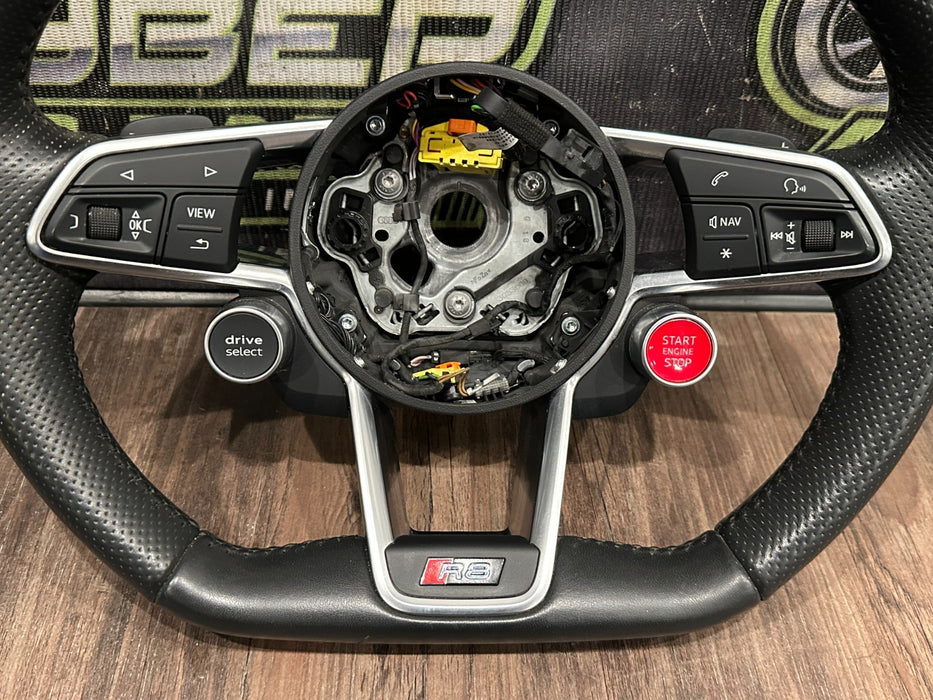 2017 AUDI R8 LEATHER STEERING WHEEL OEM *MINT*