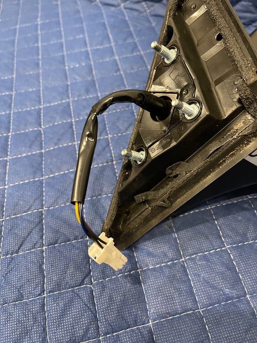 2014 NISSAN 370Z NISMO FRONT GRAY RIGHT DOOR MIRROR W/ RED STRIPE OEM *PEELING*