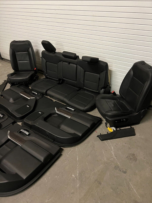 2020 2021 2022 GMC SIERRA SLT 2500 3500 INTERIOR SEATS DOOR PANELS SET HEATED