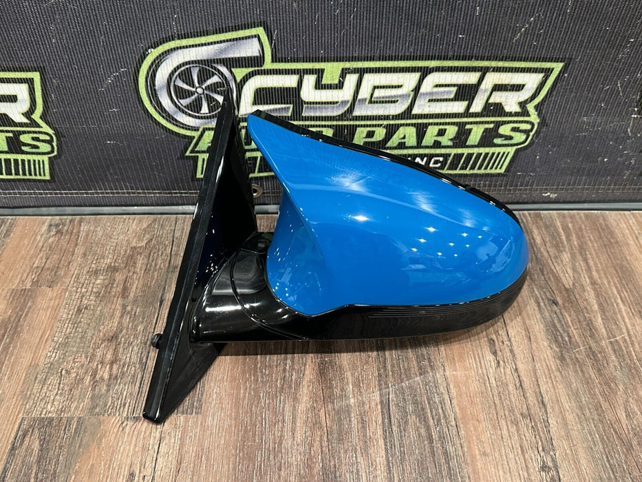 2020 BMW M4 F82 DRIVER LEFT SIDE MIRROR LAGUNA SECA BLUE *448* OEM