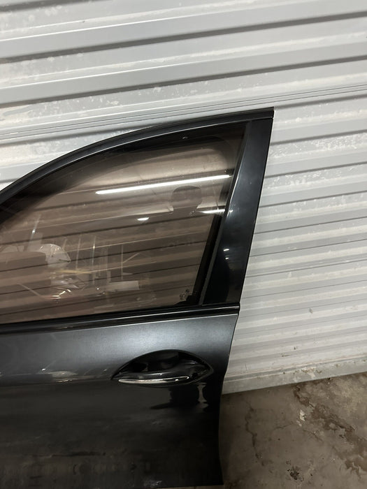 2011 BMW 550i F10 5 SERIES FRONT LEFT DOOR GRAPHITE METALLIC (A90)~MINOR DENT~