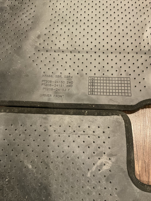 2015 LEXUS RC-F RCF SET (4) BLACK CARPET FLOOR MAT PT208-24150