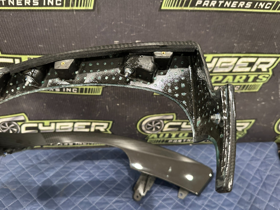 2014 AUDI R8 DASH DASHBOARD CARBON FIBER COVER FRAME 423 857 171 OEM