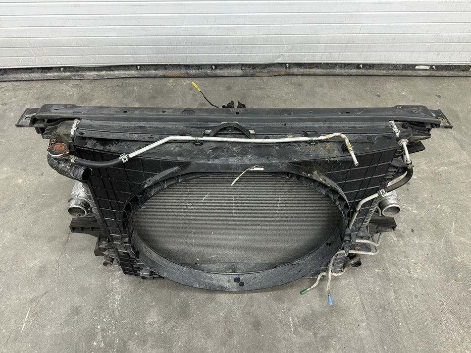 2016 NISSAN TITAN XD DIESEL COOLING RADIATOR SUPPORT ASSEMBLY COMPLETE OEM