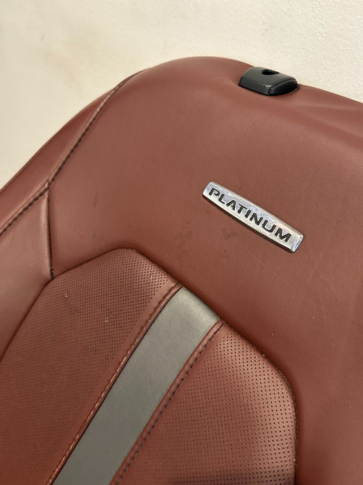 2017-2019 FORD F250 F350 F450 DARK MARSALA RED LEATHER DRIVER SEAT OEM *READ*