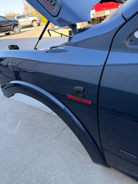 2021 RAM 2500 3500 DRIVER LH FENDER BLUE PAINT CODE - PPX - 2019 2020 2021 2024