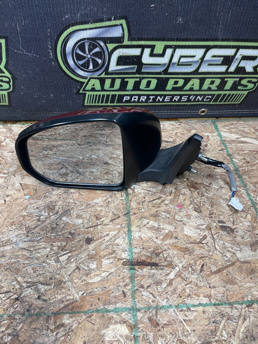 2009-2020 NISSAN 370Z DRIVER SIDE LH HEATED DOOR MIRROR MAGMA RED OEM