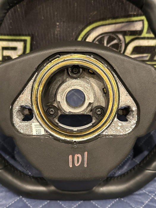 2015-2020 JAGUAR F TYPE R STEERING WHEEL FLAT BOTTOM EX53 3F563 AFE8PVJ ~READ!!~