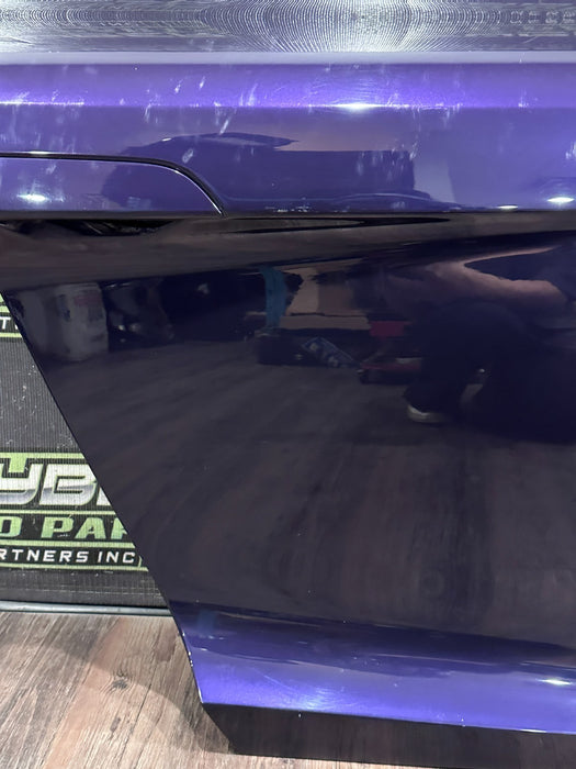 2014 AUDI R8 SPYDER RIGHT PURPLE DOOR SHELL W WINDOW OEM *FLAWS/READ*