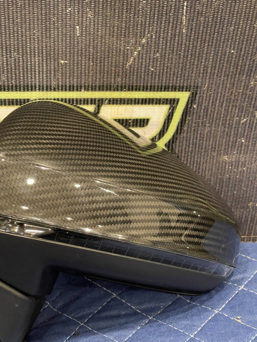 2017-18 AUDI R8 PLUS FRONT LEFT DRIVER DOOR MIRROR ~CARBON FIBER~