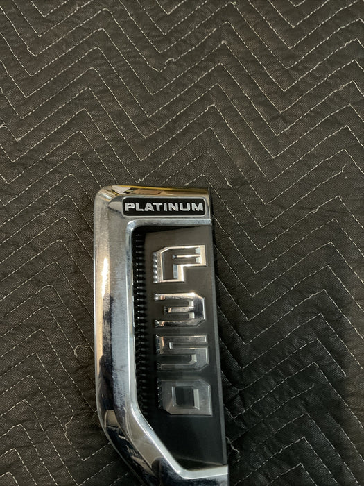 2017-2022 FORD F350 PLATINUM FENDER EMBLEM BADGE DRIVER LEFT OEM