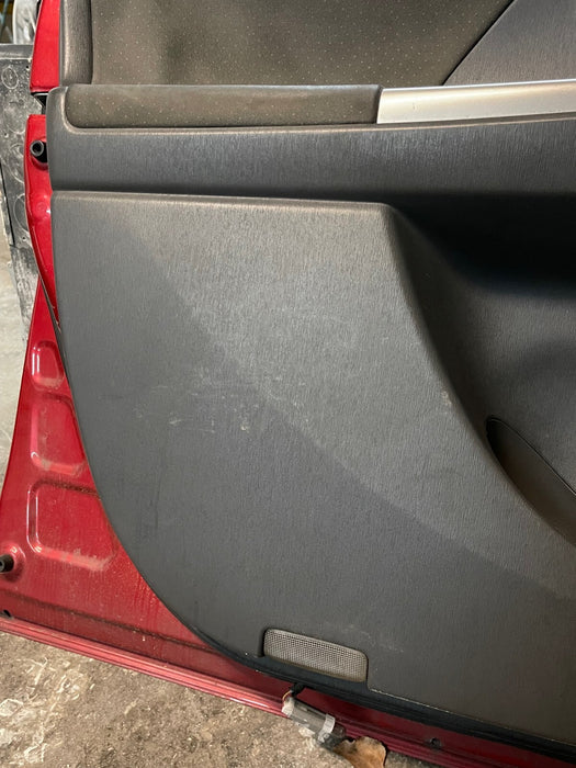 2014 TOYOTA PRIUS V FRONT LEFT LH RED DOOR W PANEL OEM *SUN DAMAGE* (READ!)