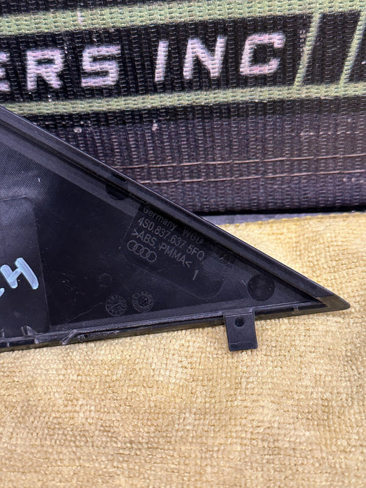 2021 AUDI R8 LEFT DOOR CORNER MIRROR TRIM OEM 4S0837637 *MINOR FLAWS #2*