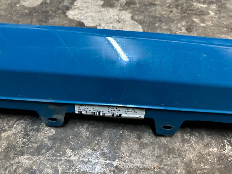 2015-2020 BMW M4 F82 RIGHT PASSENGER SIDE SKIRT LAGUNA SECA BLUE (448) ~DAMAGE~