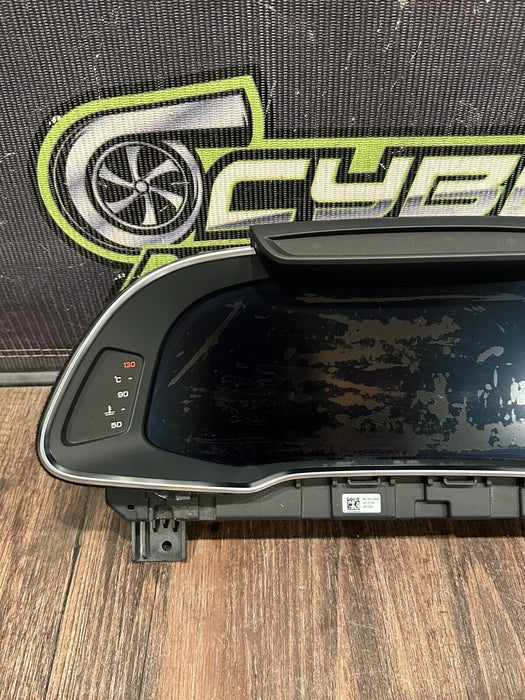 2021 AUDI R8 INSTRUMENT GAUGE CLUSTER SPEEDOMETER OEM *WATER DAMAGE* 14K MILES