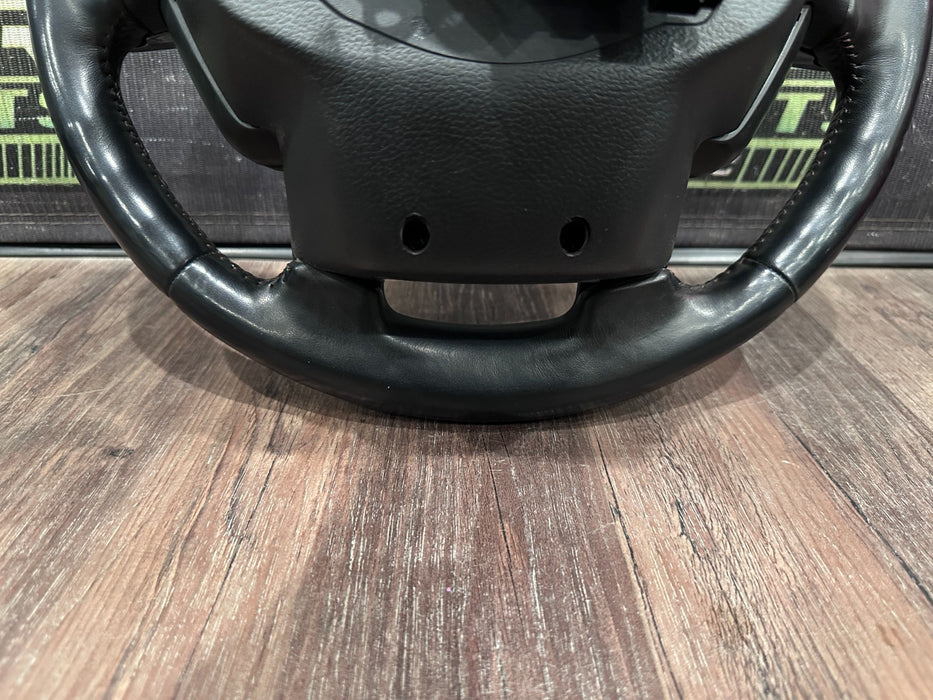 2017-2019 FORD F250 F350 F450 CARBON FIBER STEERING WHEEL OEM *FAULT/PARTS ONLY*