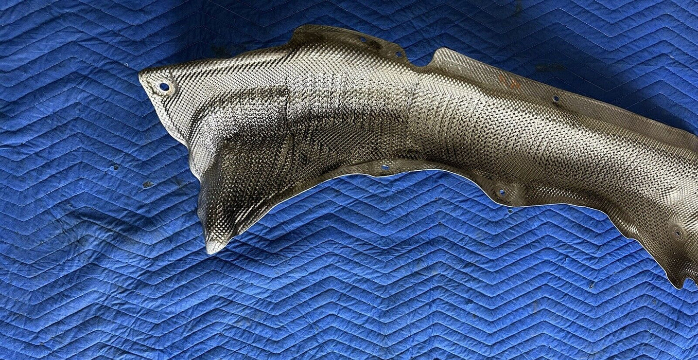 2011 BMW 550i F10 5 SERIE FRONT LEFT SIDE HEAT SHIELD INSULATION COVER OEM
