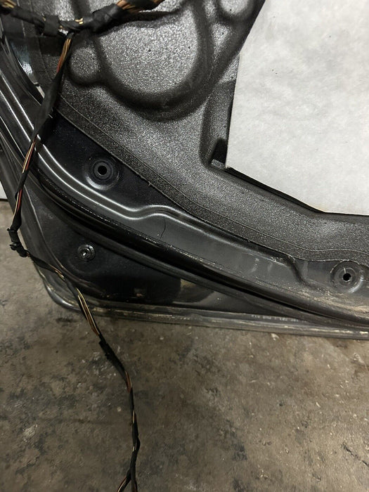 2011 BMW 550i F10 5 SERIES REAR LEFT DOOR GRAPHITE METALLIC (A90)~MINOR SCUFFS~