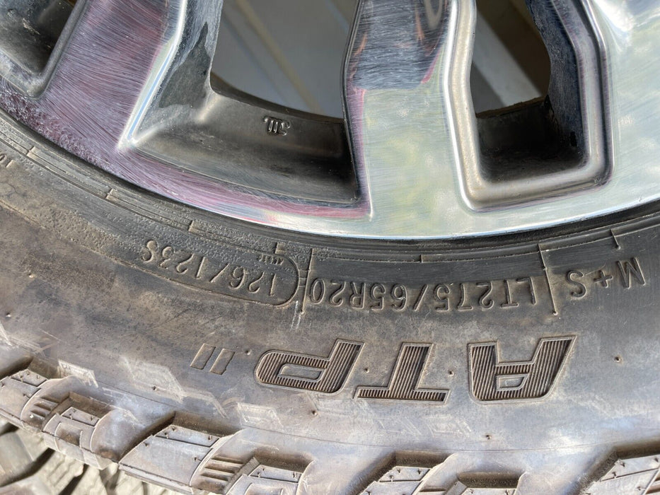 6x5.5 (6x139.7) NISSAN TITAN XD PLATINUM RESERVE 20X7.5 WHEELS LT275/65R20 TIRES