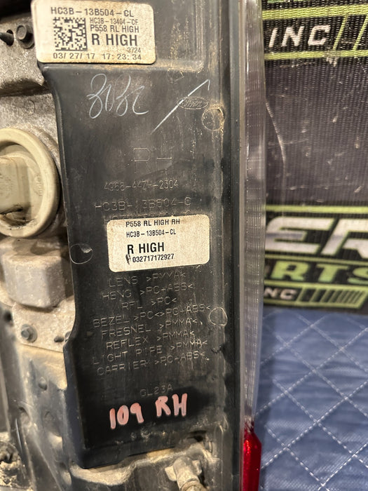 2017-2019 FORD F250 F350 F450 REAR PASSENGER RIGHT LED TAIL LIGHT ASSEMBLY OEM