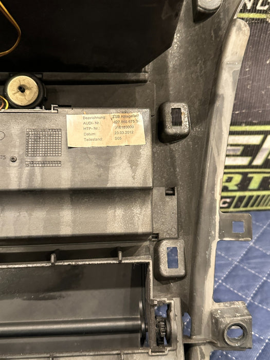 2014 AUDI R8 SPYDER REAR INTERIOR PANEL STORAGE COMPARTMENT BOX OEM 427 868 675