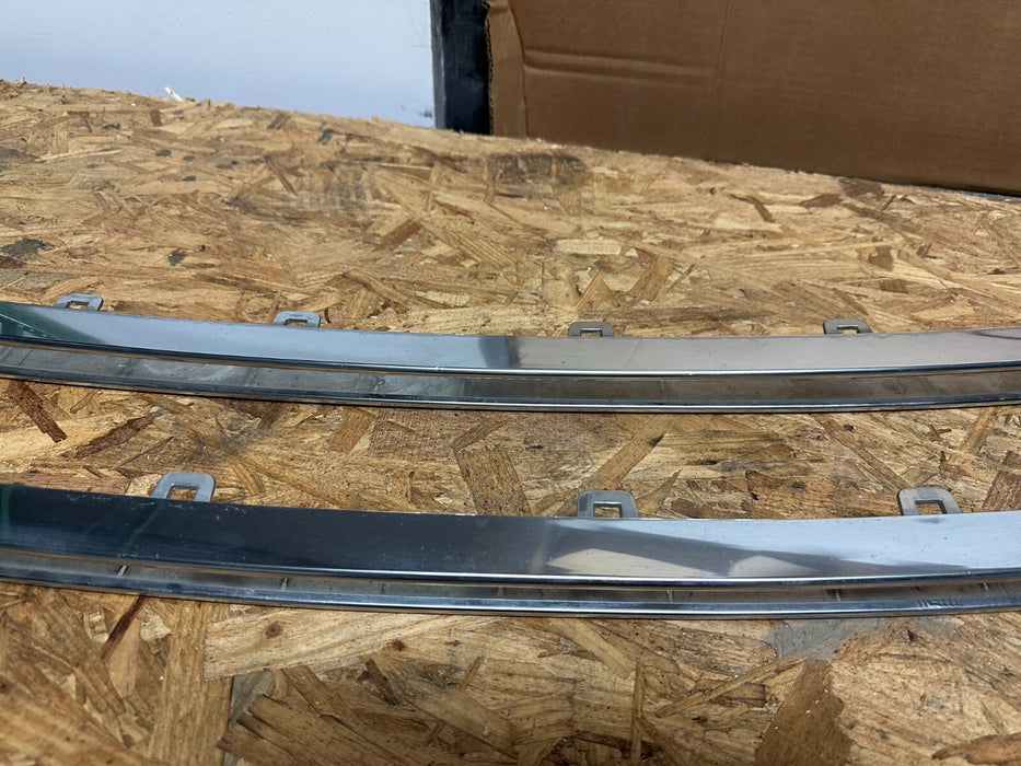 2017-2019 FORD F250 F350 F450 PLATINUM CHROME FRONT LOWER GRILLE INSERTS TRIMS