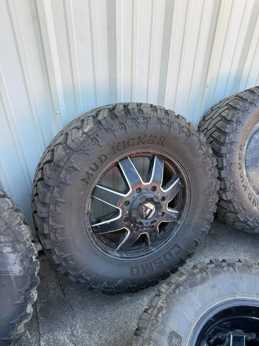 FORD F350 DRW DUALLY FUEL MAVERICK 20" WHEELS 37" MUDKICKER TIRES 8X200